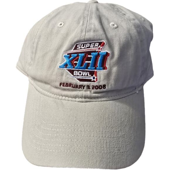 NFL Football Embroidered Hat Snapback Cap‎ SUPERBOWL XLII 2008 NEW - Picture 1 of 7